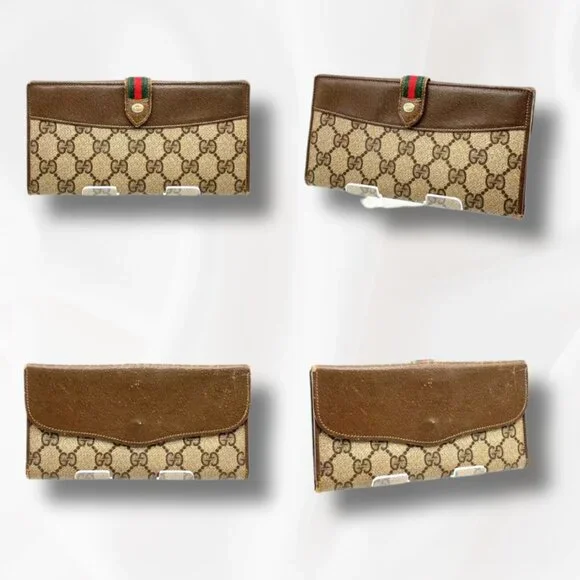 GUCCI GG SHERRY LINE BI-FOLD & LONG WALLET SET (2) – WITH BOX - Picture 2 of 11